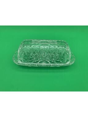 Marquis by Waterford Clear Crystal Glass Covered Butter Dish